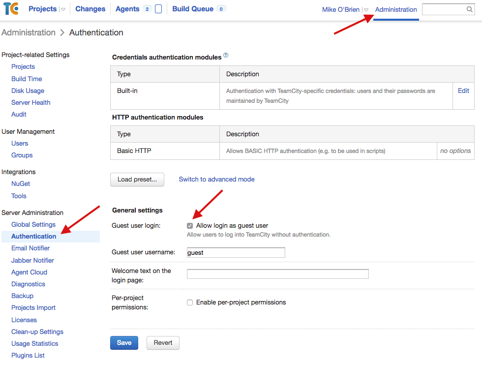 TeamCity Guest Access